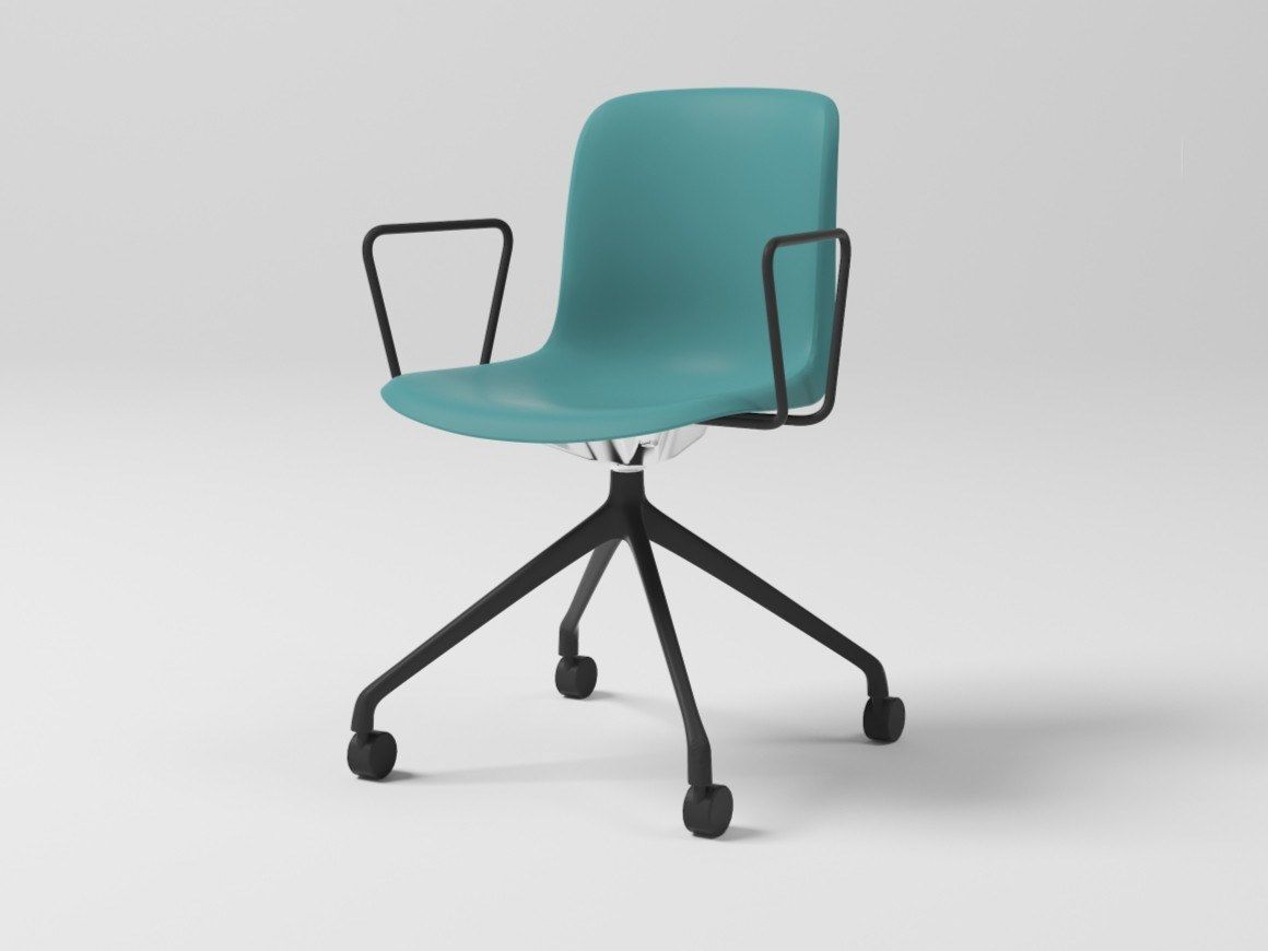 Тканевый поворотный рабочий стул с 4 спицами Grado Design Every ARCH-00000241 - Вид №4