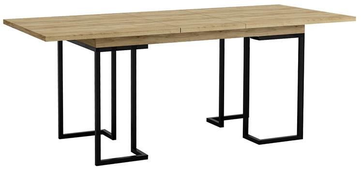 30449 Стол раскладной обеденный Loft 120 Дуб натур R-HOME 40036041h_Натур - Вид №4