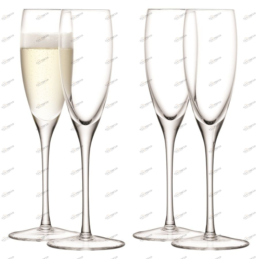 Набор из 4 бокалов-флейт для шампанского Wine 150 мл LSA International G115305301