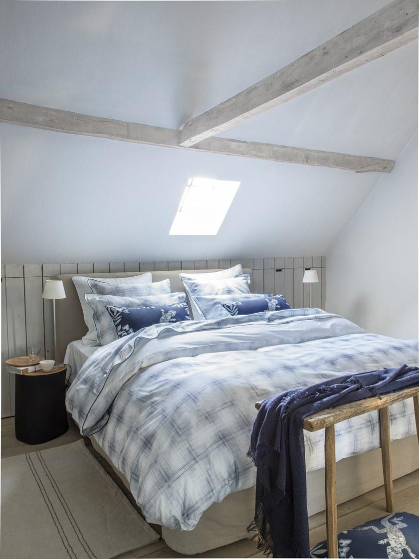 Alexandre Turpault Хлопковая наволочка в клетку Empreintes sun-id-1453765 - Вид №2