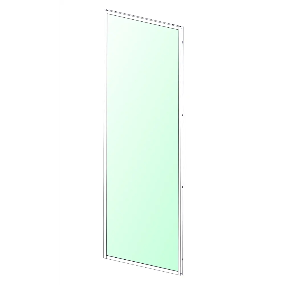 Стенка для душевой ширмы Domani-Spa Delight 1/4 круга высокий поддон 90x90 см цвет белый STLM-2026238