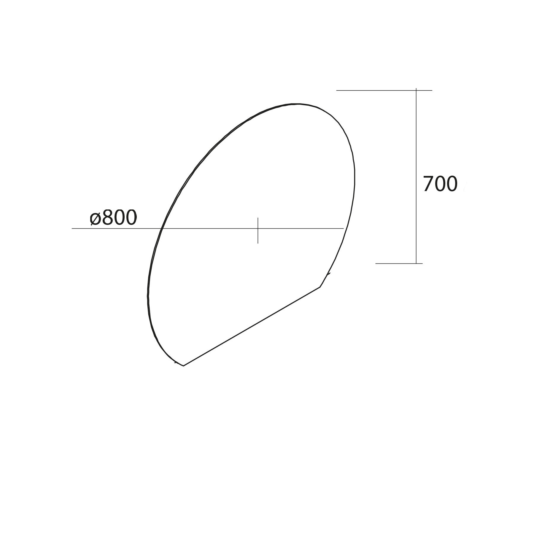 86287 SALGAR Зеркало SUNRISE 800 круглое со светодиодной подсветкой (4,8 Вт.) IP 44 d 800 мм - Вид №1