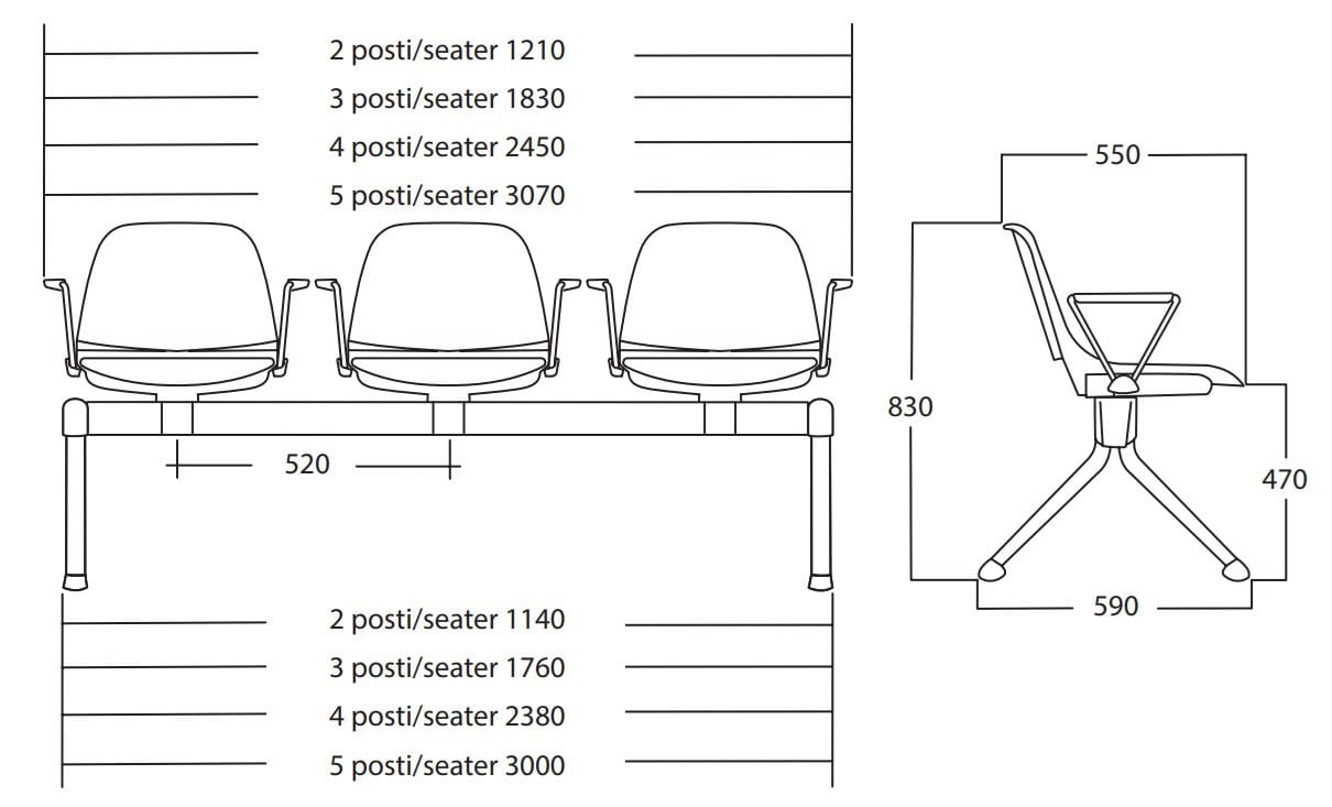 Сиденье на полу из полипропилена Leyform ARCH-00066577 - Вид №2