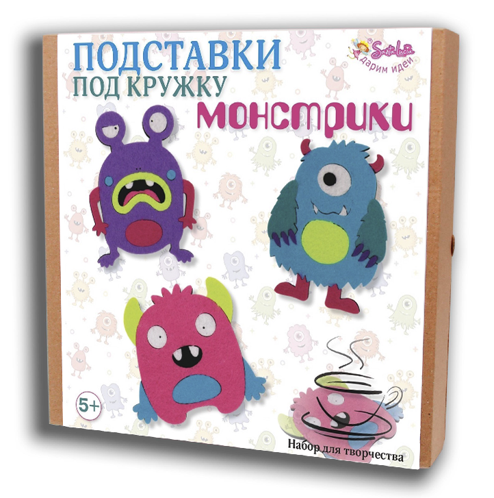 3220 Набор для создания подставки под кружку Монстрики САНТА ЛЮЧИЯ 