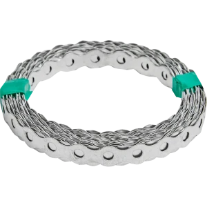 Перфорированная лента волна LV 12x0.5 5 м оцинкованная сталь цвет серебро