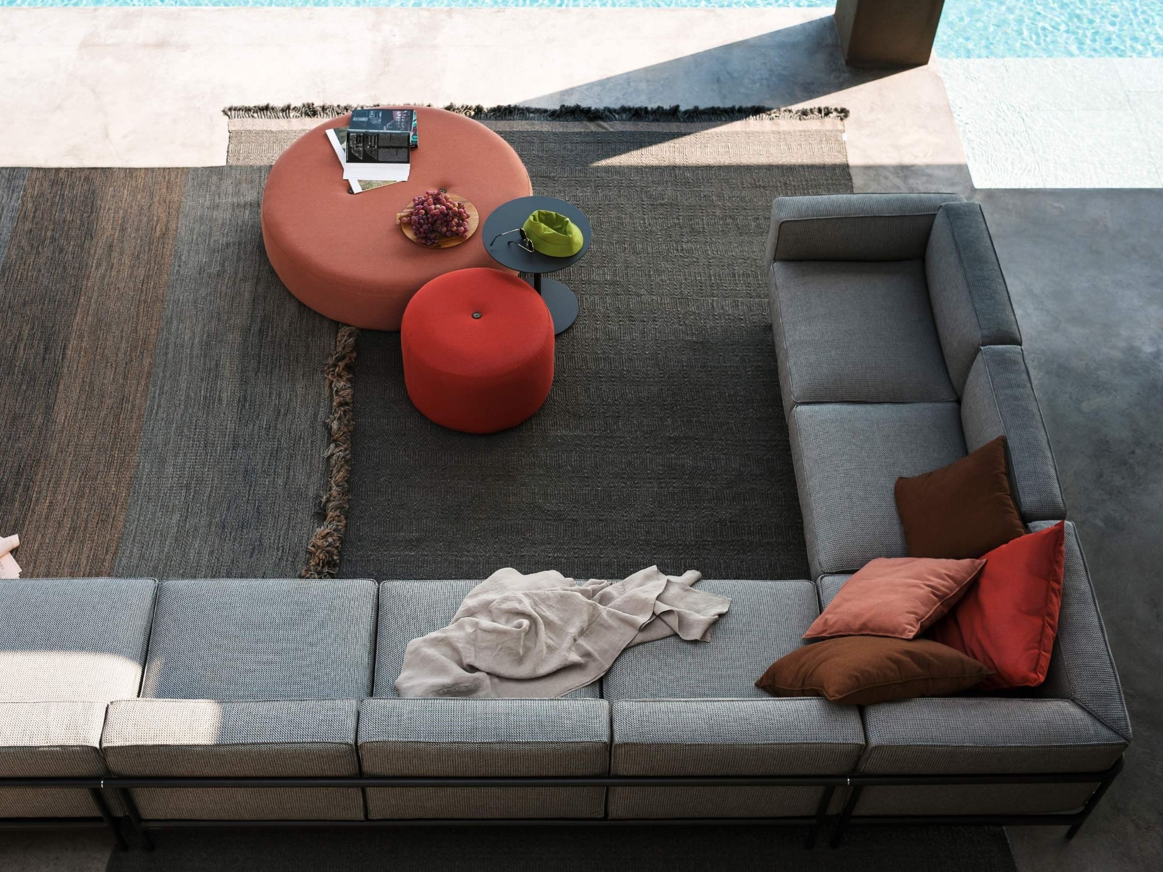 Угловой тканевый модульный садовый диван с полуостровом RODA Extendo ARCH-00108704 - Вид №4