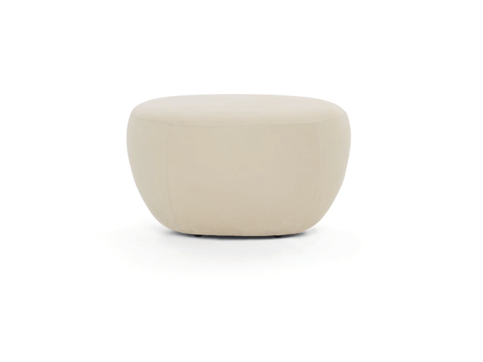 Овальный кожаный пуф DE PADOVA Softnoons ARCH-00031523