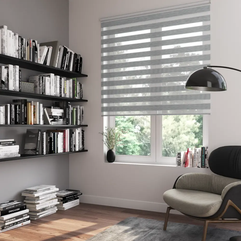 INSPIRE Moscou - Рулонная штора день-ночь серого цвета 140×175 см 85225622 STLM-0060057 - Вид №7