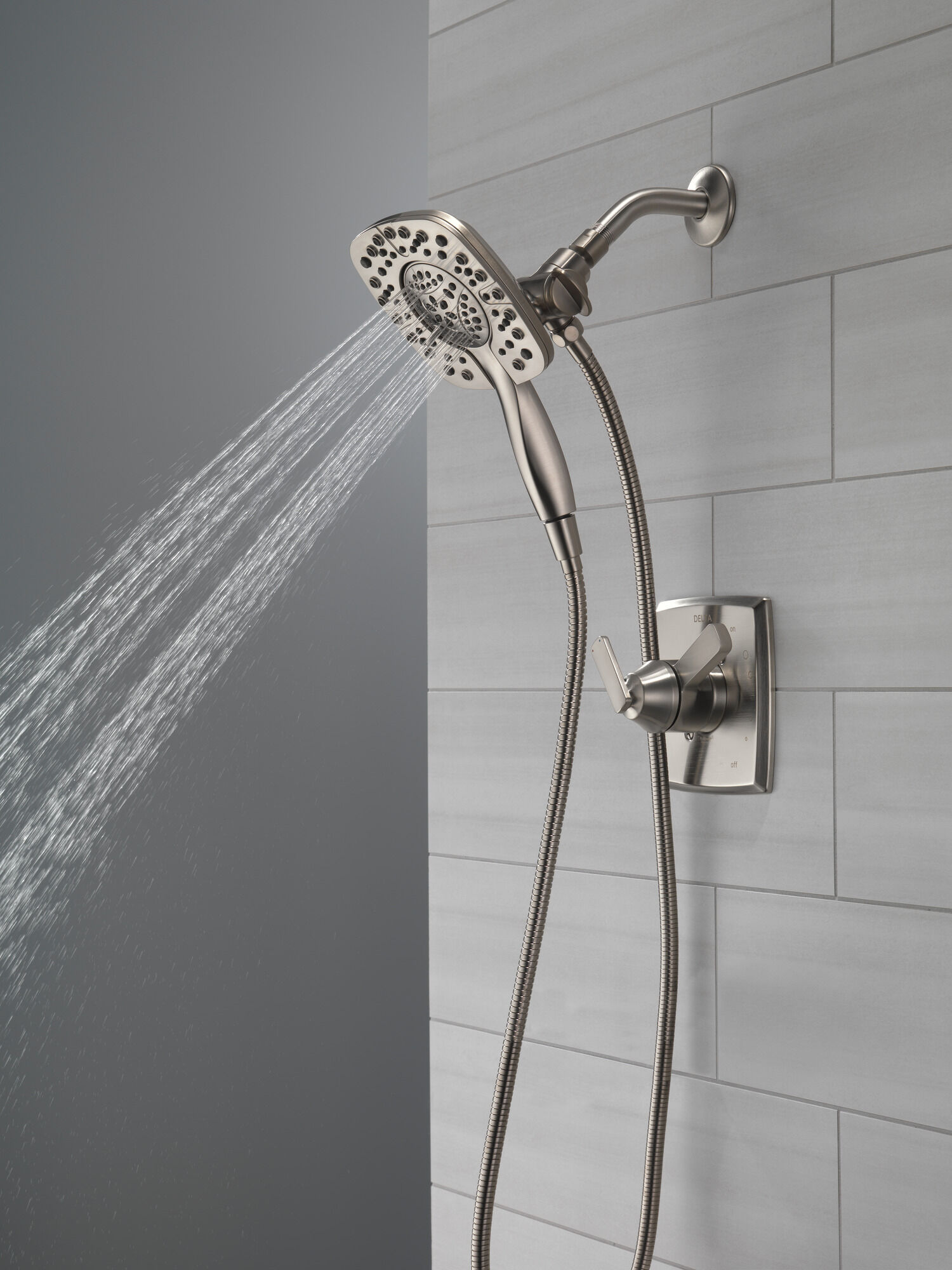 58498-SS In2ition HSSH 1,75 галлона в минуту, 4 настройки Delta Faucet Universal Showering Нержавеющая сталь  - Вид №11