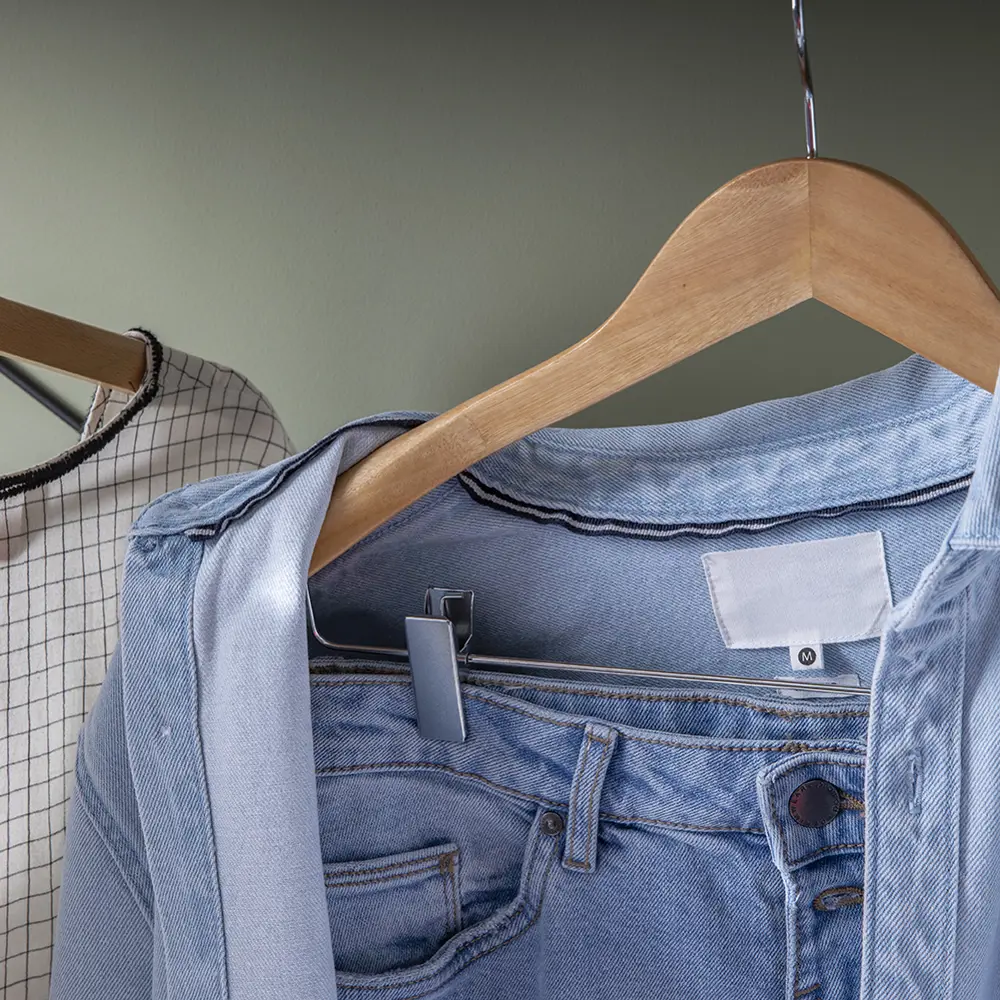 Плечики Spaceo с зажимом для деликатной одежды 45 см 82680669 Плечики с зажимом STLM-0033929 - Вид №6