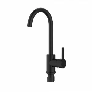 Orange OneLife P04-001b Полимерный смеситель для кухни, цвет: чёрный Хром