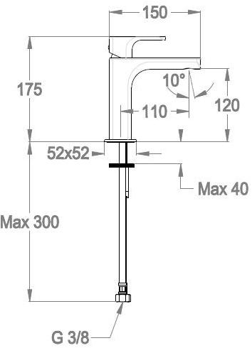 Fir Italia Смеситель для умывальника, однорычажный The outfit 4411200_2 - Вид №2