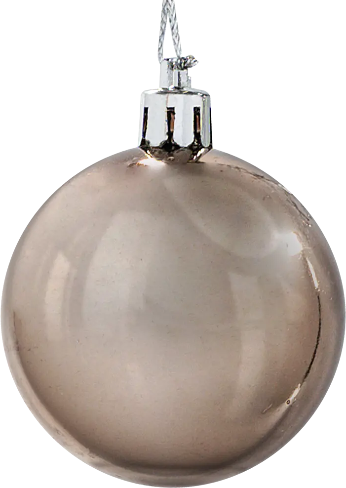 87036355 Елочное украшение Шар Christmas ø5 см цвет коричневый STLM-0964793