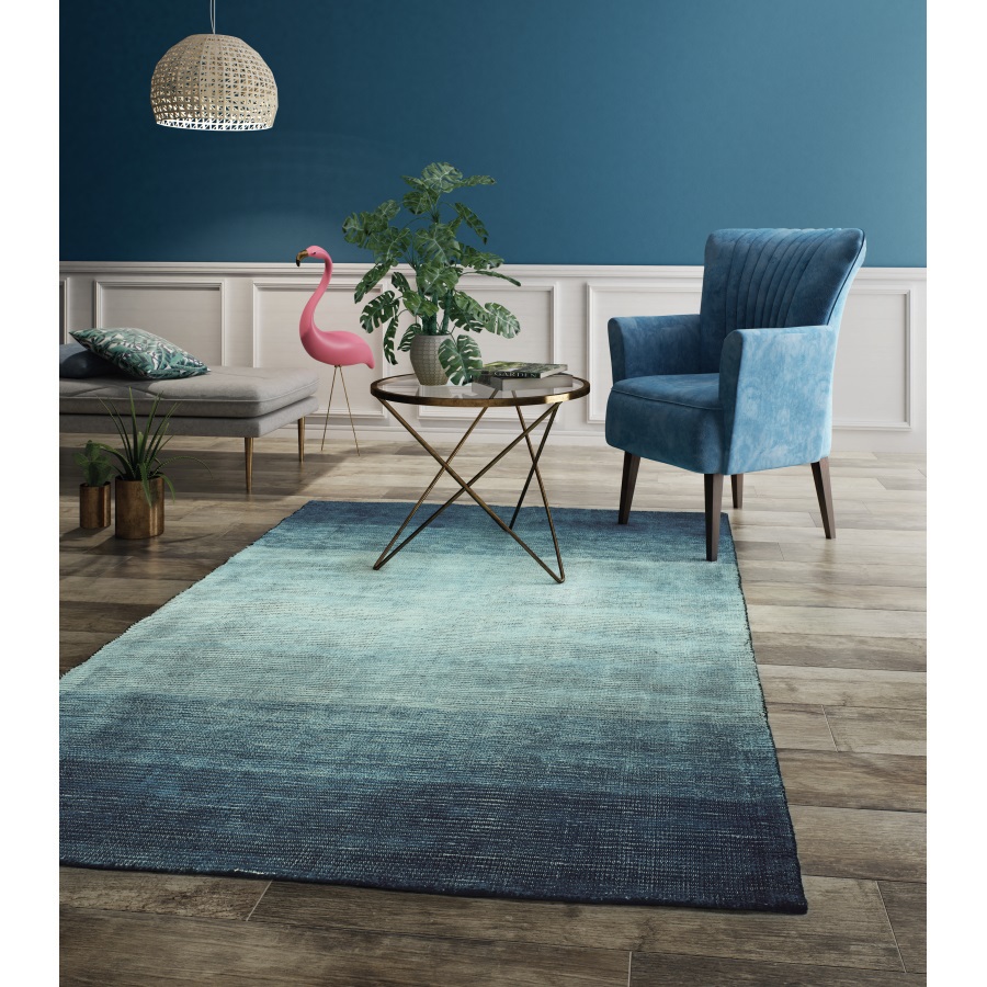 Ковер Ivette Ombre, 160х230 см, бирюзовый Carpet Decor C1057 - Вид №1