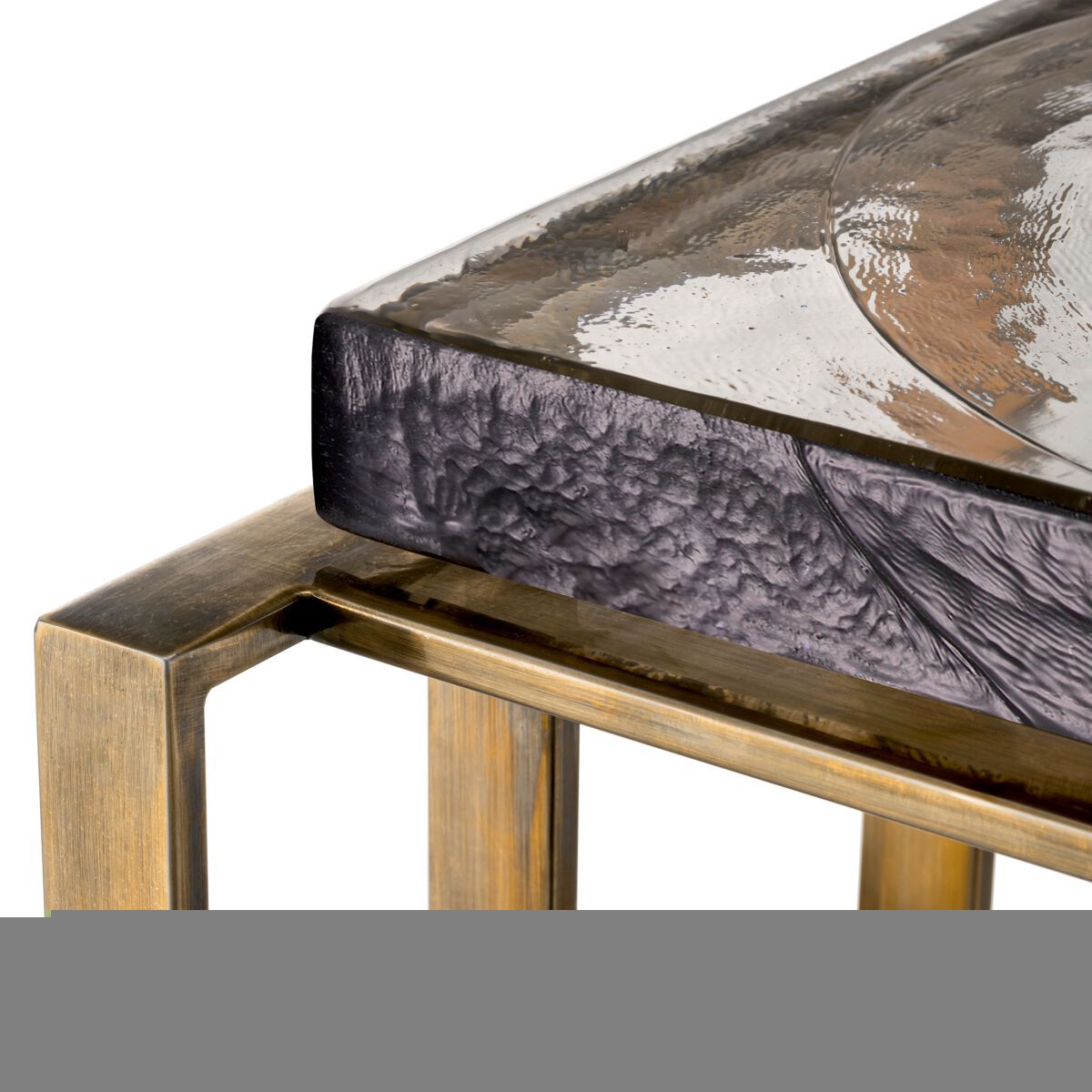 Журнальный столик из латуни и стекла Eichholtz CRESCENT ARCH-00017001 - Вид №3