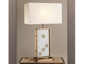 Мраморная настольная лампа