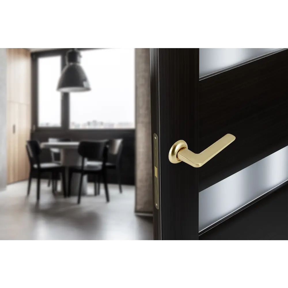 Дверные ручки Edson EDS-66H-R1 золотые на розетке 85170623 STLM-0059422 - Вид №10