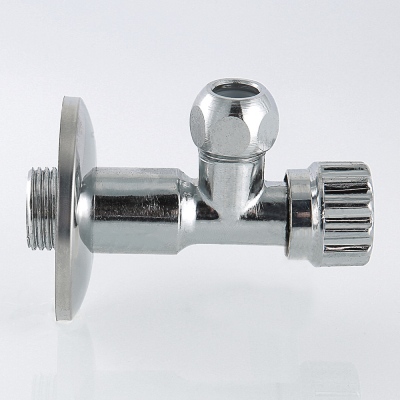 VT.281.N.0410 Кран шаровой угловой для смесителя Valtec 1/2" х М10  - Вид №8