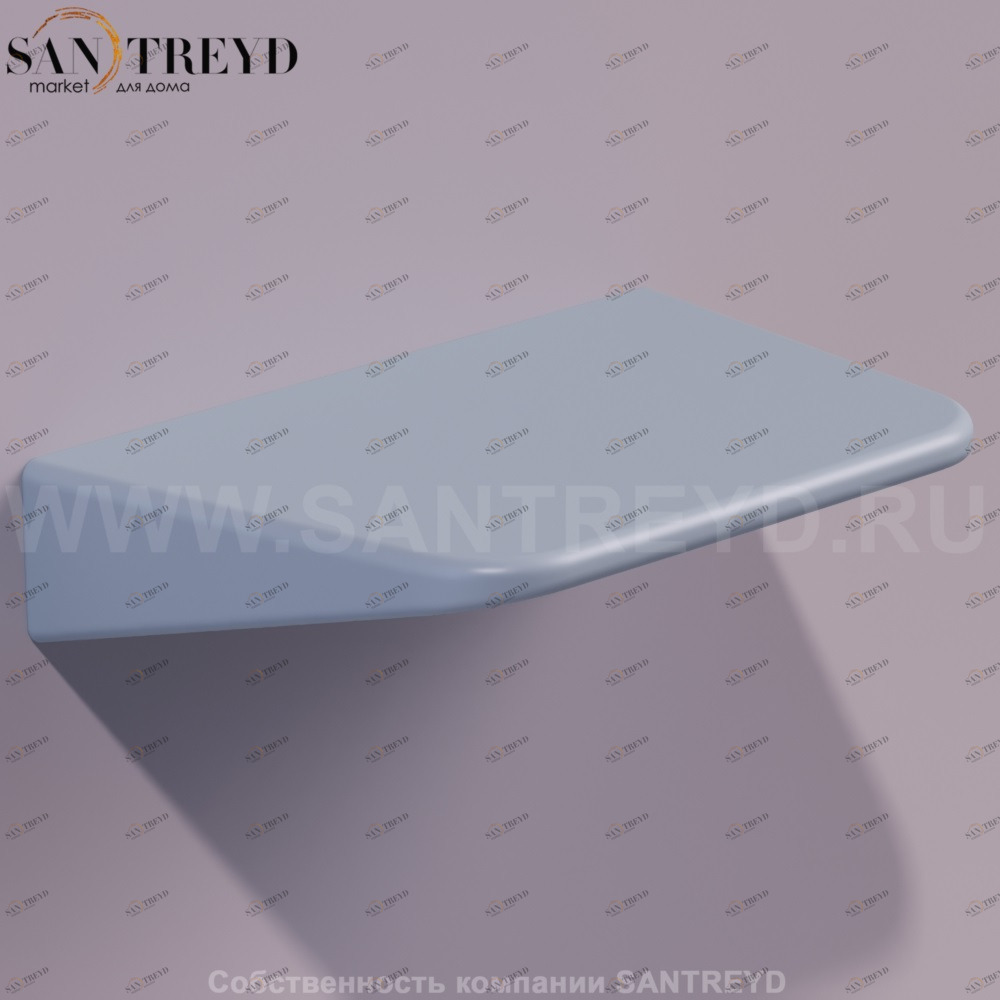 Полка подвесная BADEN BADEN 40 см голубая Simas DE15TELAMATT