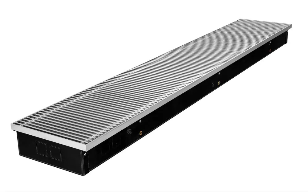 91318734 Конвектор внутрипольный Gekon Eco с решеткой H09 L210 T30 цвет алюминий натуральный STLM-0938103