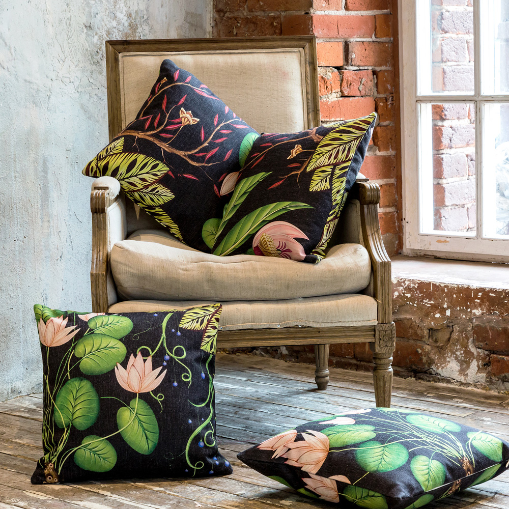 2719219 Подушка «Тропический лес / Нуар», версия 2 Object Desire  - Вид №1