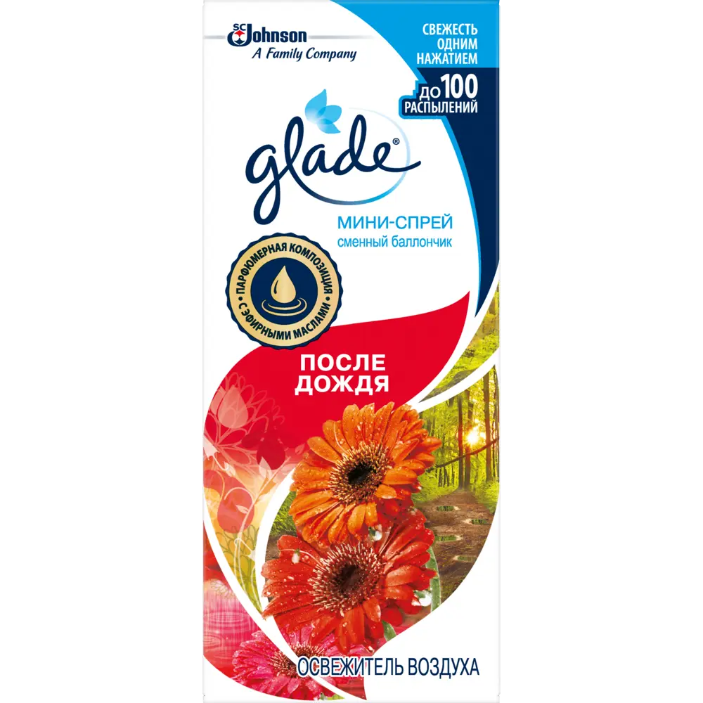 Мини-спрей Glade «После дождя» сменный блок STLM-2212543