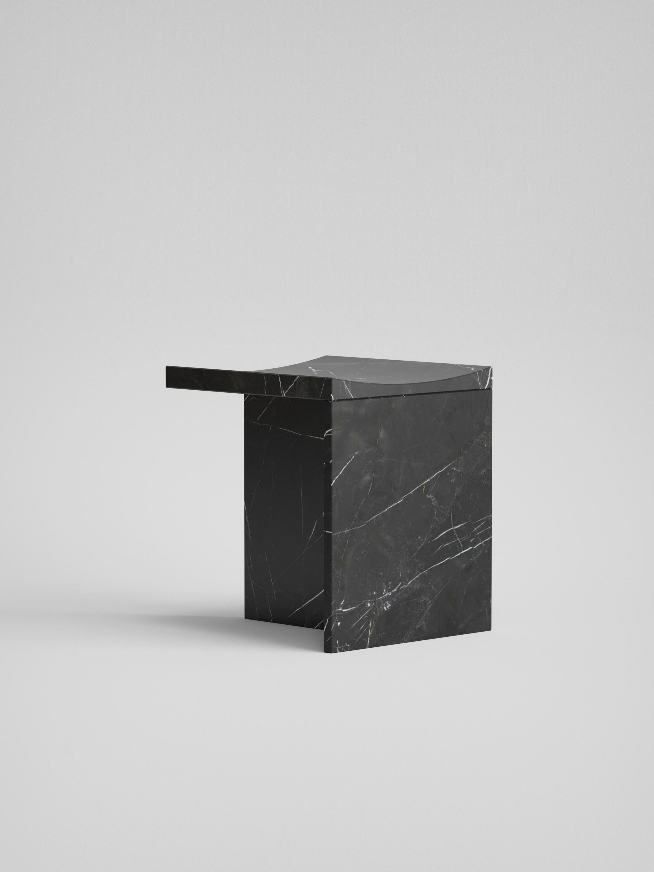 Черный мраморный табурет Marquina Pistore Marmi Pistore Marmi X McGannon Saad ARCH-00103235 - Вид №5