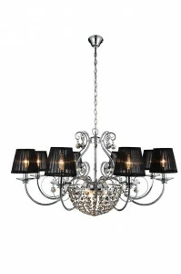 Люстра дизайнерская Inflame хром черная SL666.403.11 ST LUCE ДИЗАЙНЕРСКИЕ 057827 Черный