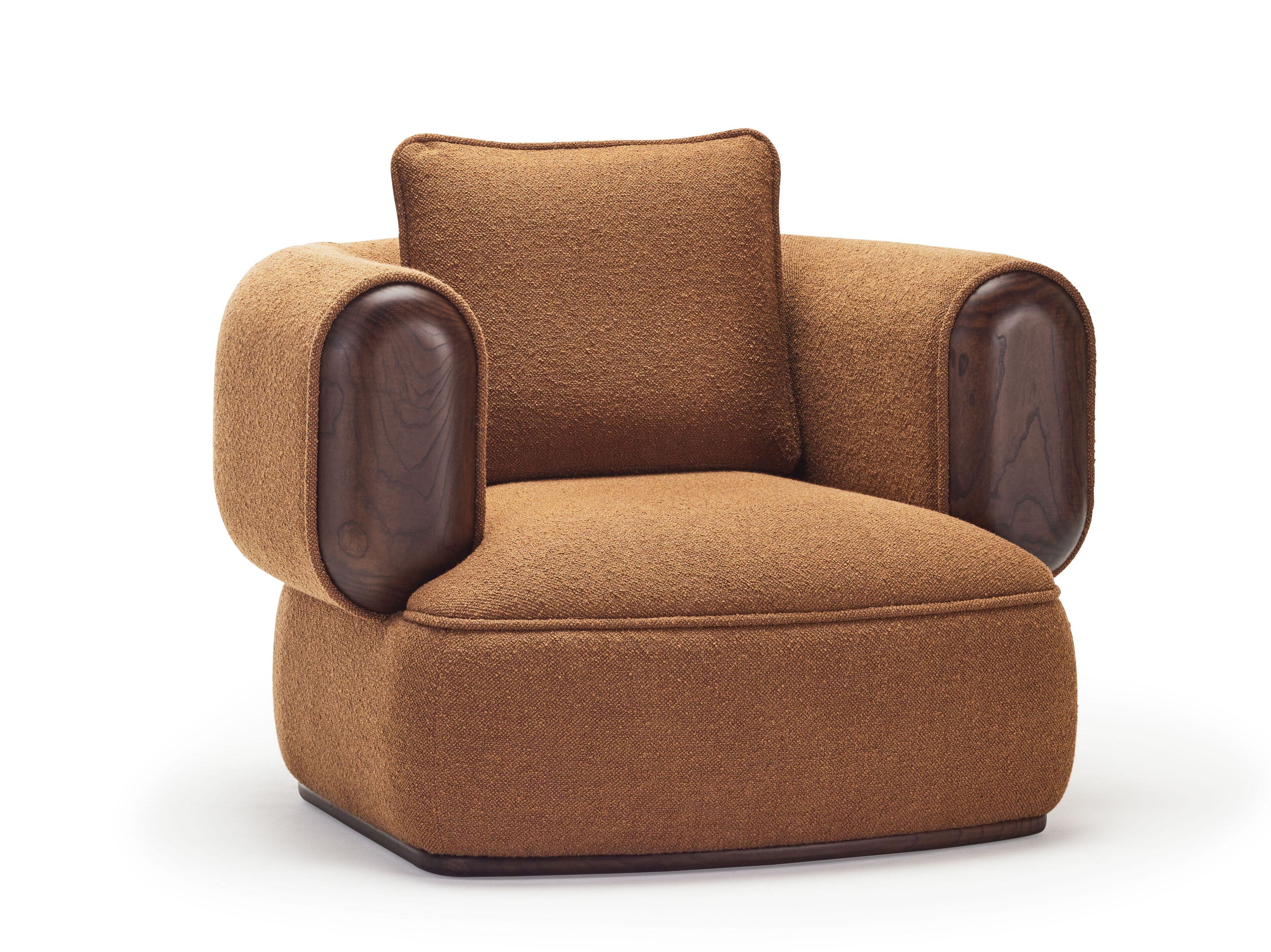 Тканевое кресло с подлокотниками Papell Design Chestar ARCH-00115551