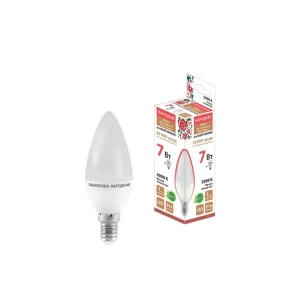 93735501 Лампа светодиодная Tdm Electric FС37-7 Вт-230 В -3000 К–E14 STLM-0910963