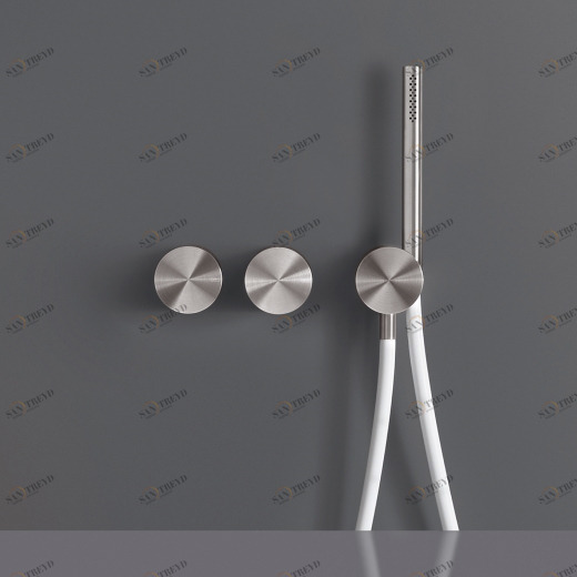 Настенный 2 прогрессивные смесители, установленные для ванной / душа с цилиндрический ручной душ диаметр 18 м т  OPS24 CEADESIGN 