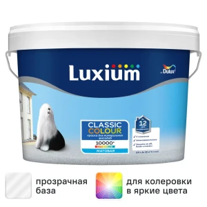 Фасадная краска Luxium Classic Colour матовая цвет прозрачный база BC 2.25 л
