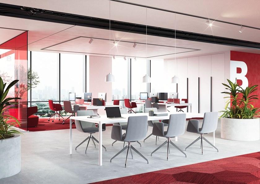 LD Seating Вращающийся стул для конференций на козелке из ткани Harmony modern 870-fw-v - Вид №5