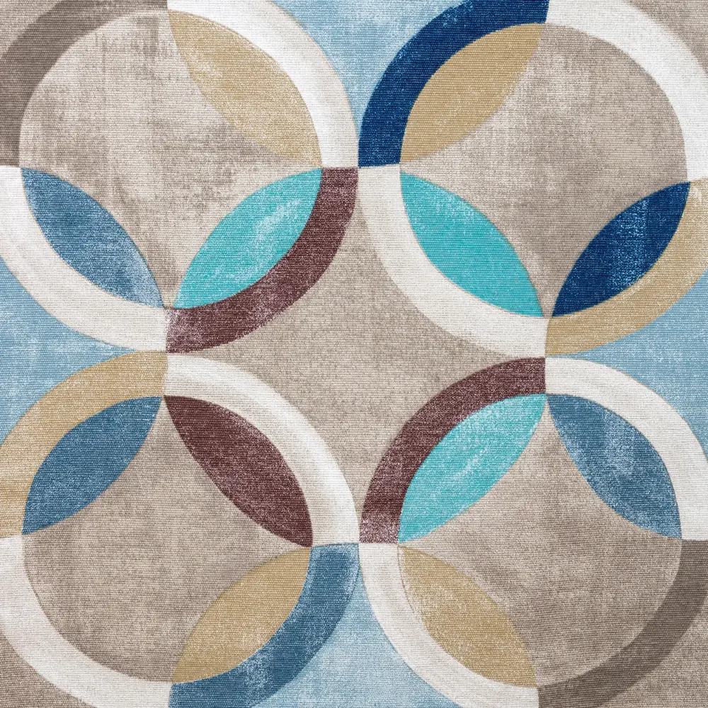 Штора на ленте для кухни Ритм блюз 136x180 см цвет мультиколор Altali STLM-2114956 - Вид №2