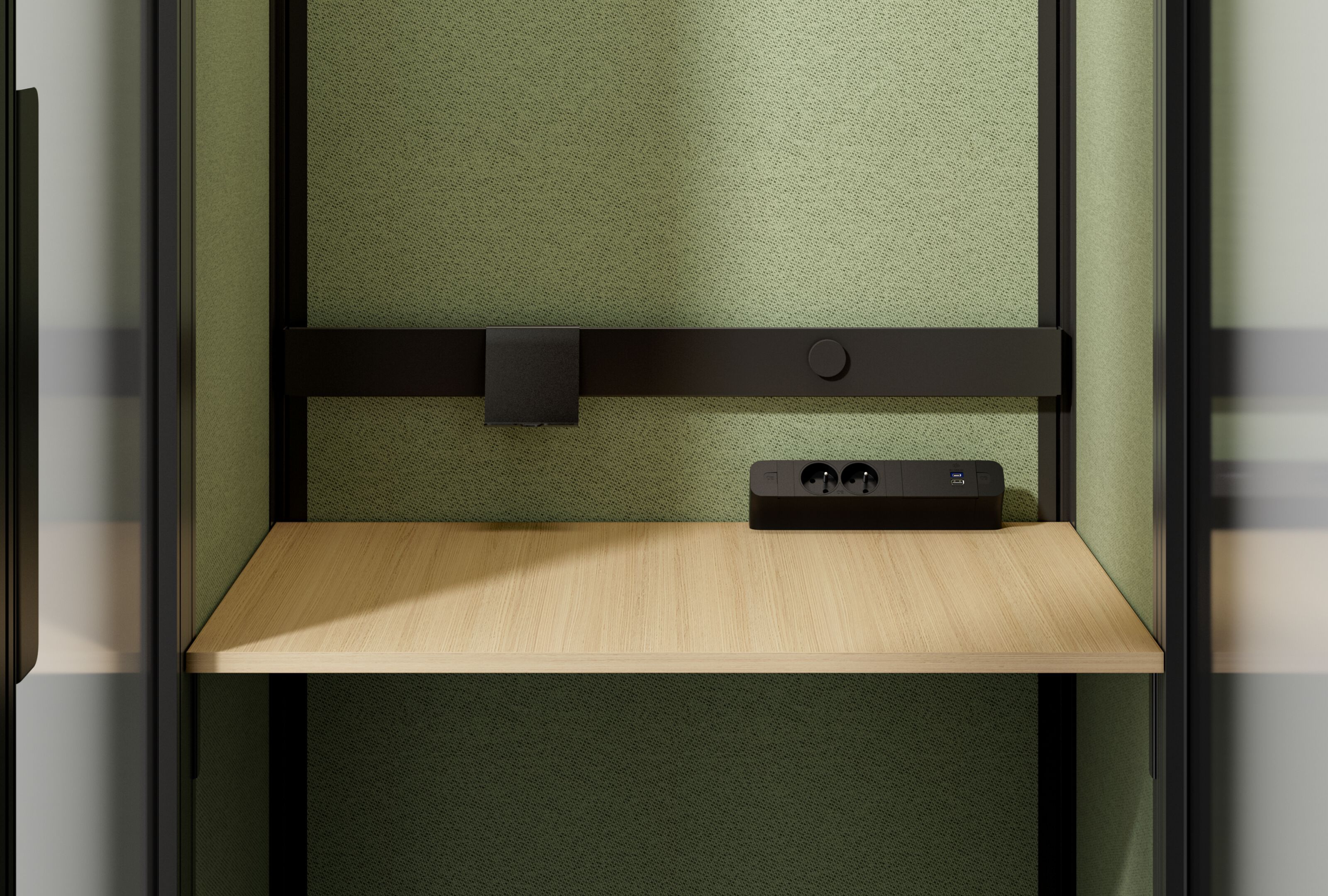 Одноместная акустическая офисная кабина со встроенным освещением Mute Jetson ARCH-00017143