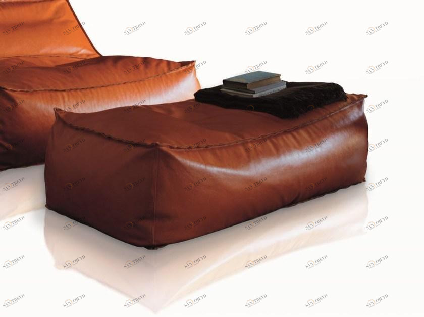 Verzelloni Прямоугольный кожаный пуф Zoe sun-id-1388147