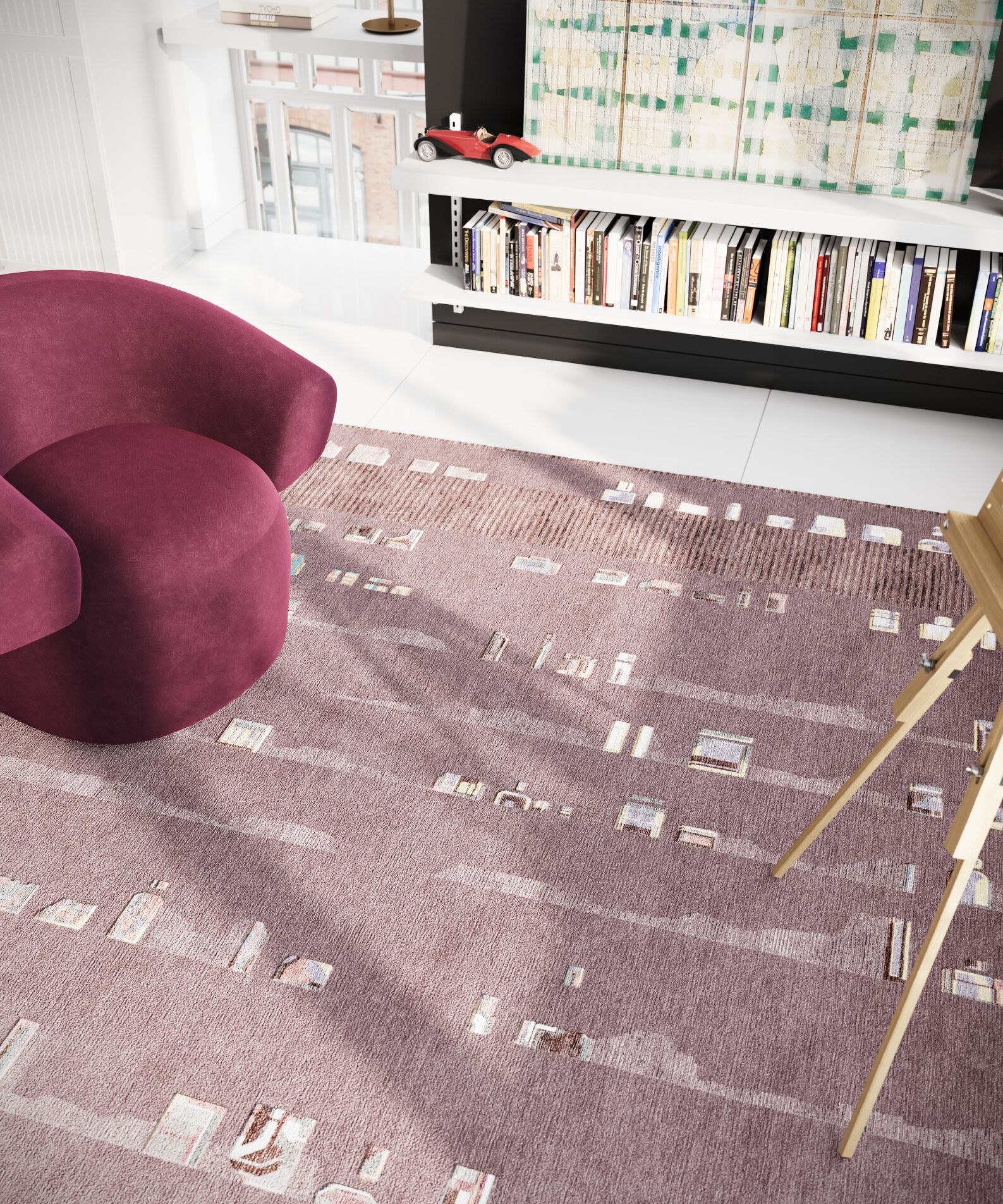 Прямоугольный ковер ручной работы Tapis Rouge Ambiance ARCH-00083009 - Вид №1