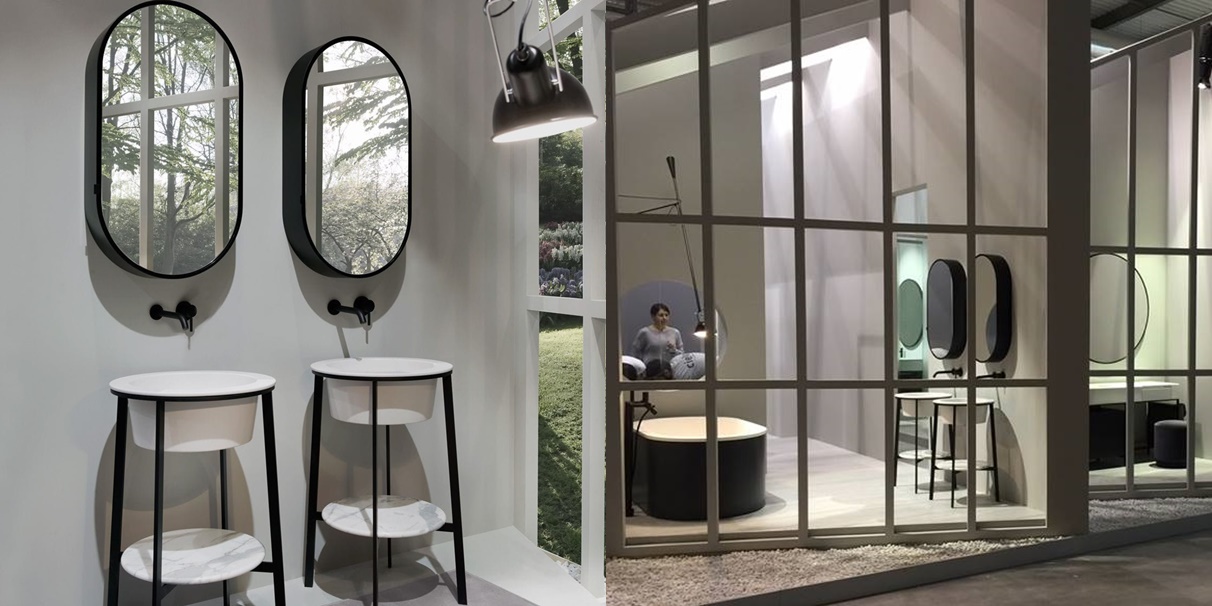 CIELO Зеркало-шкаф Oval Box Catino Ceramica Cielo CASPCO - Вид №1