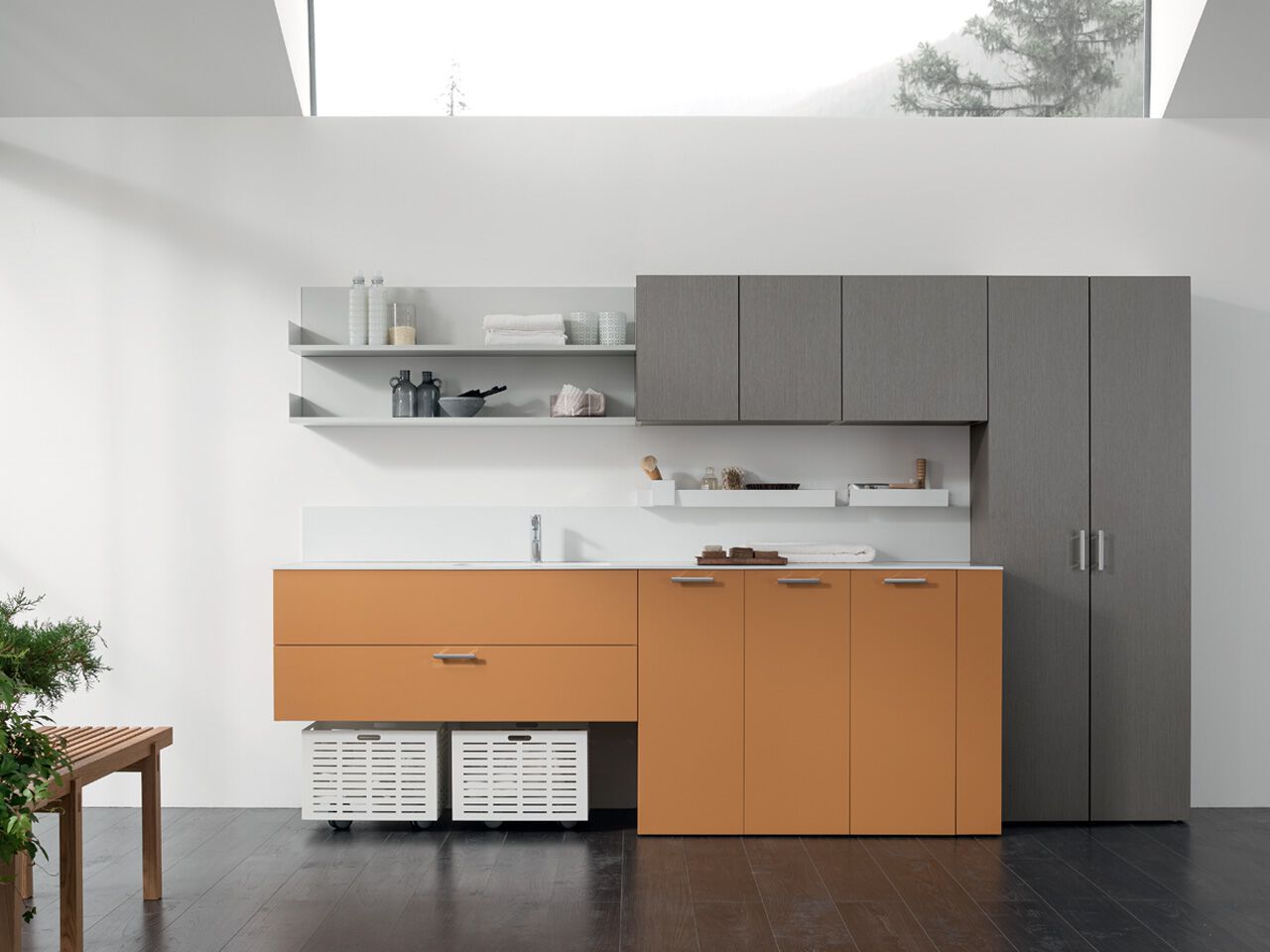 Деревянный шкаф для белья ARCOM I_WASH ARCH-00093157 - Вид №1