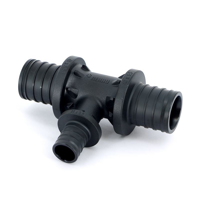 Тройник редукционный надвижной пластиковый REHAU 40х25х40 160068 - Вид №2