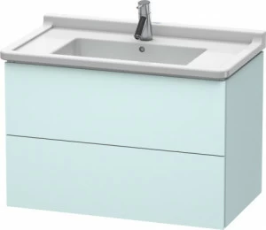 LC626500909 Тумбочка подвесная L-Cube #LC6265 820 x 469 мм Светло-голубой матовый декор