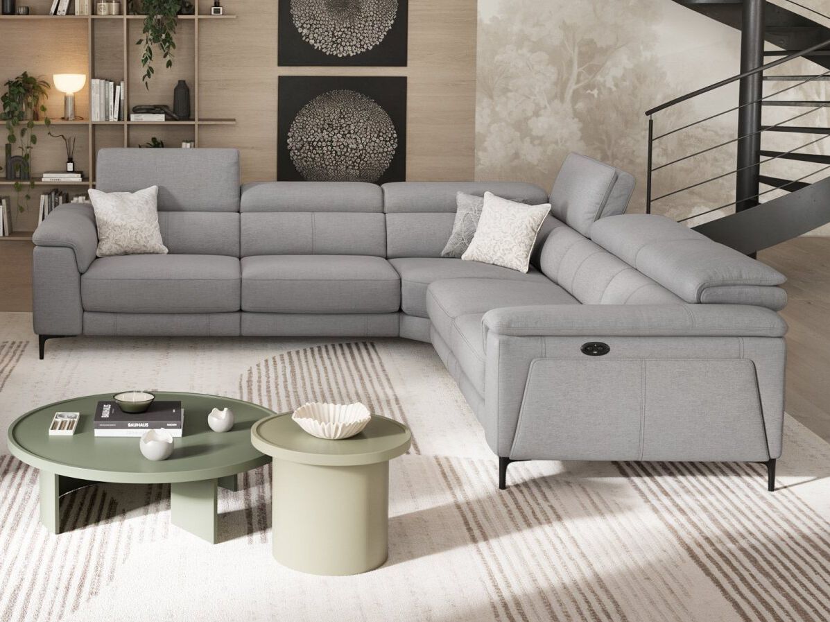 Угловой диван из ткани Sofanella морской ARCH-00100468 - Вид №2