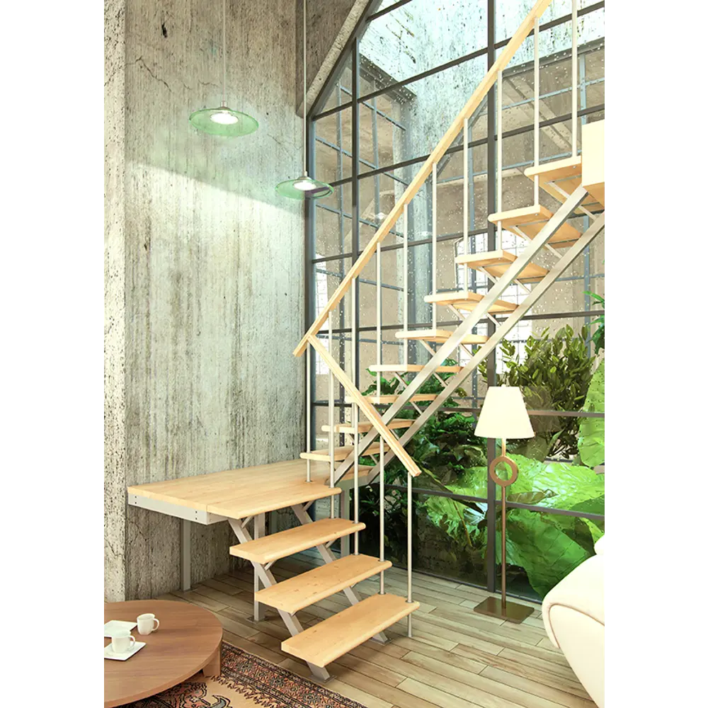 Лестница поворотная 180° ЛЕС-06 универсальная ЛЕСЕНКА STLM-2011335 - Вид №1