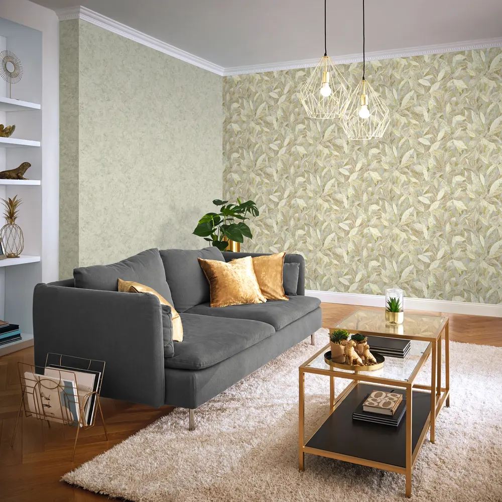 Обои флизелиновые Wall Up Murano оливковые 1.06 м 645569 STLM-2037084 - Вид №4