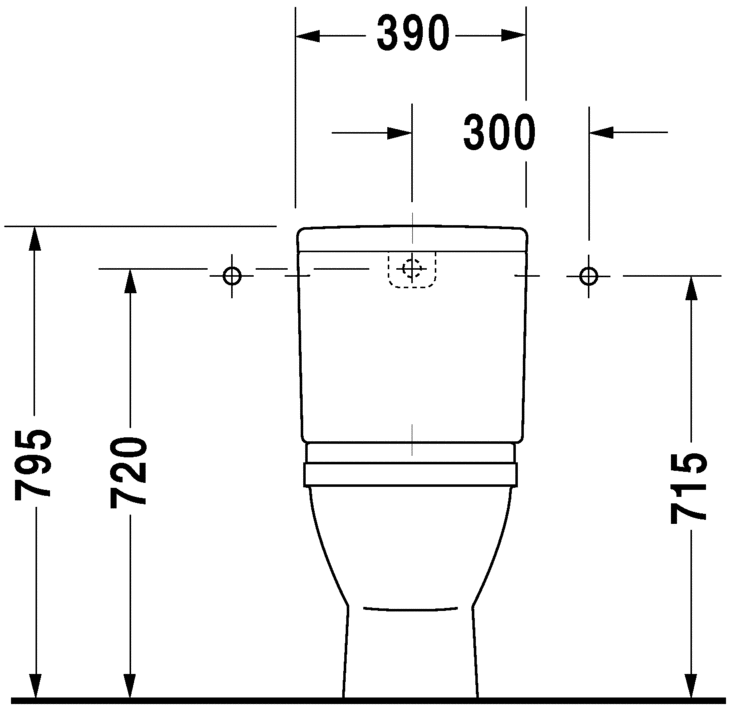 0126010000 Компакт унитаз с бачком Белый Duravit Starck 3 Германия - Вид №3