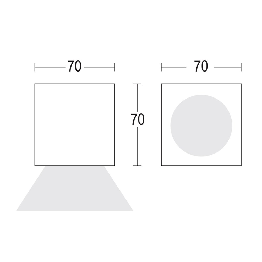 MegaPunto SQ Ghidini Punto C SQ .05 Темно-Cерый (Матовый)  - Вид №1