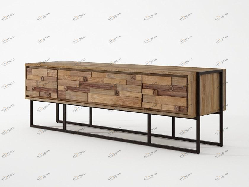 KARPENTER Тиковая тумба под ТВ с ящиками Carv'n sun-id-1515576