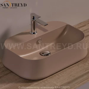 SH09MOKAMATT Накладная раковина на столешницу  прямоугольная Simas Sharp