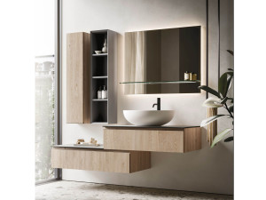 Подвесной шкаф для умывальника с настенным креплением