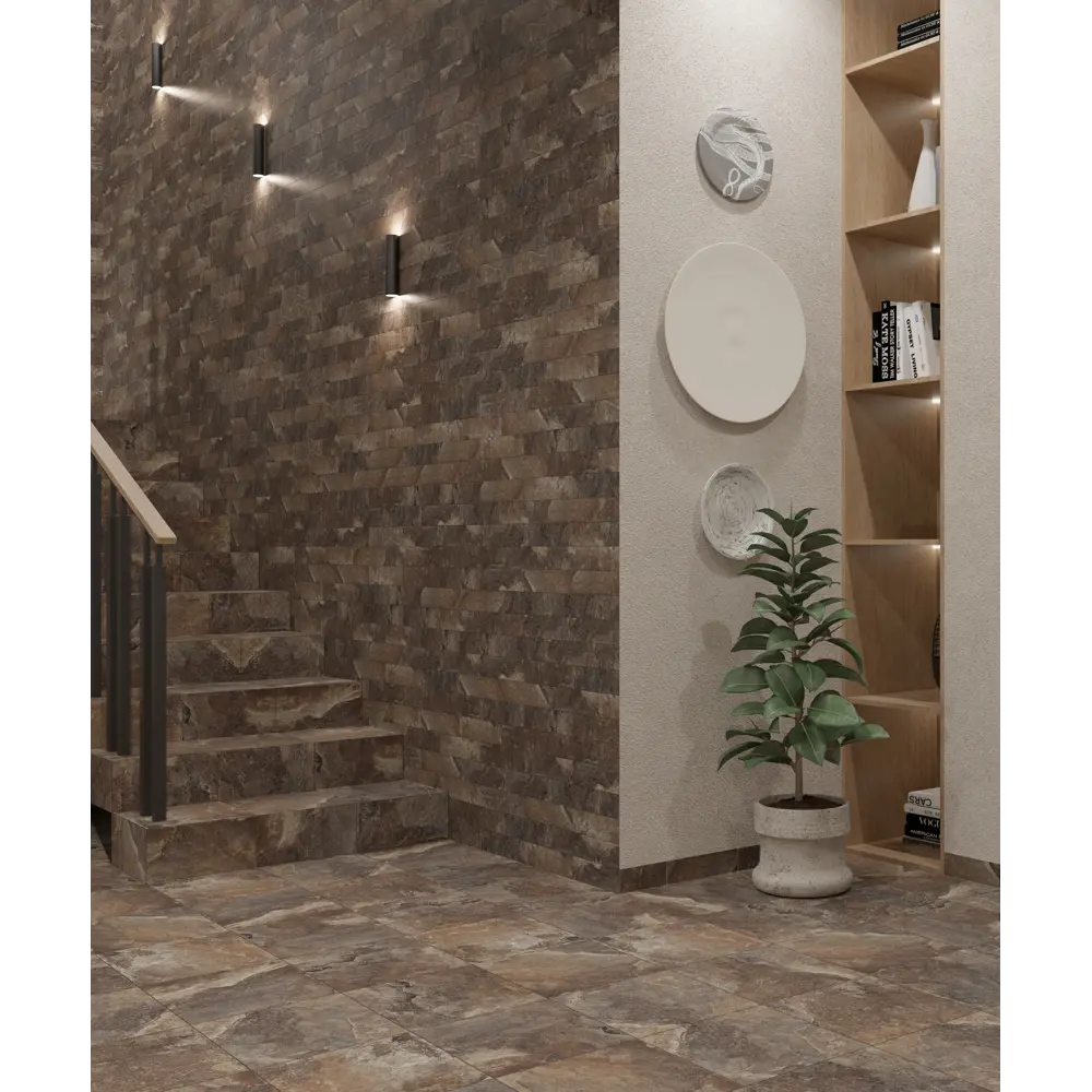 Плитка клинкерная Керамин Касл Рок 4 24.5x6.5 см коричневый 0.54 м² Нет STLM-2196347 - Вид №3